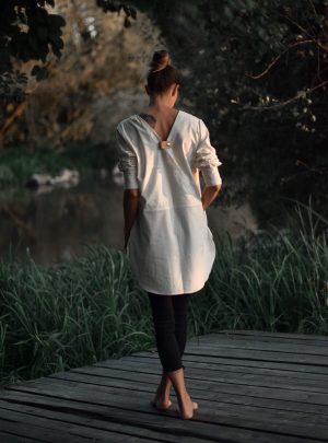 bavlnená-košeľa-Lotus-Aruna balance-prírodná